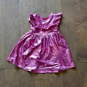 strapless open back dress Pink Chicken Velour Legging Rose / 2Y